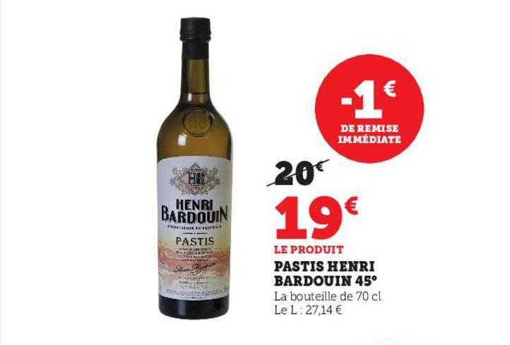 pastis henri bardouin 45°