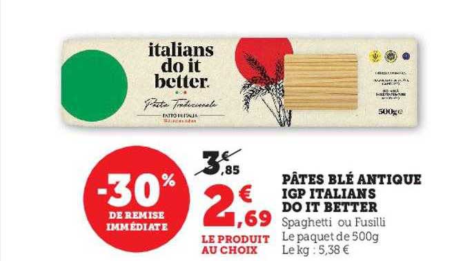pâtes blé antique igp italians do it better