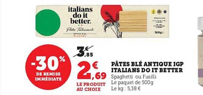 pâtes blé antique igp italians do it better