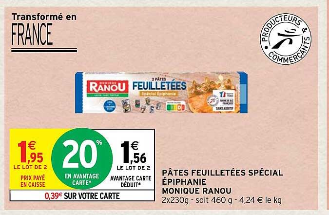 pâtes feuilletées spécial épiphanie monique ranou