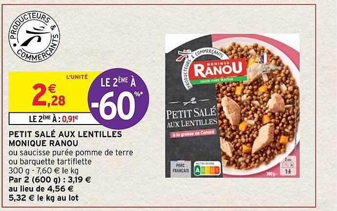 petit salé aux lentilles monique ranou