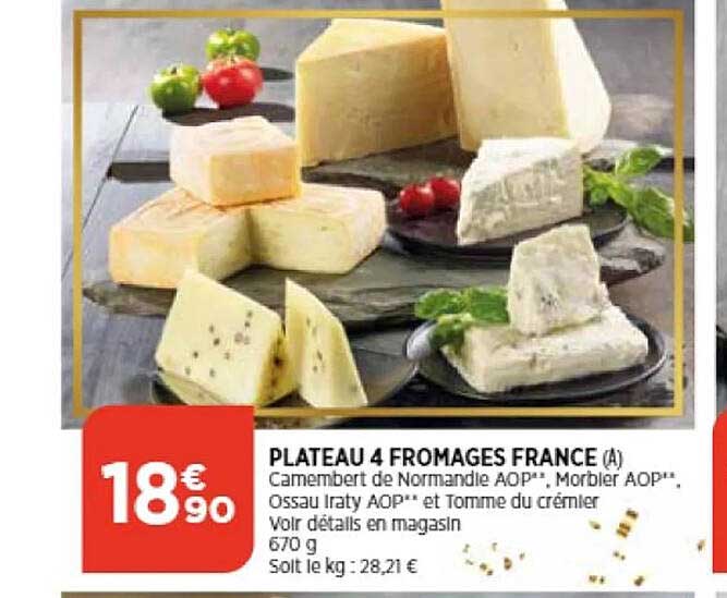 Plateau 4 Fromages France