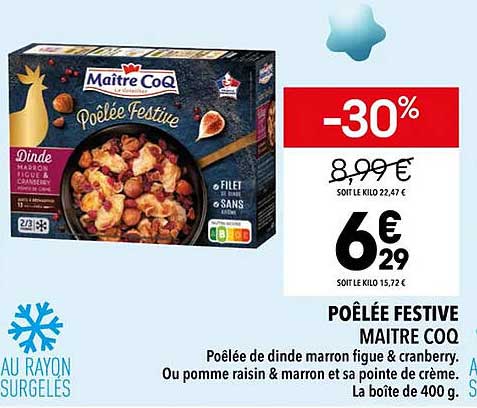 poêlée festive maître coq