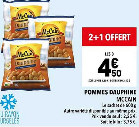 pommes dauphine mc cain