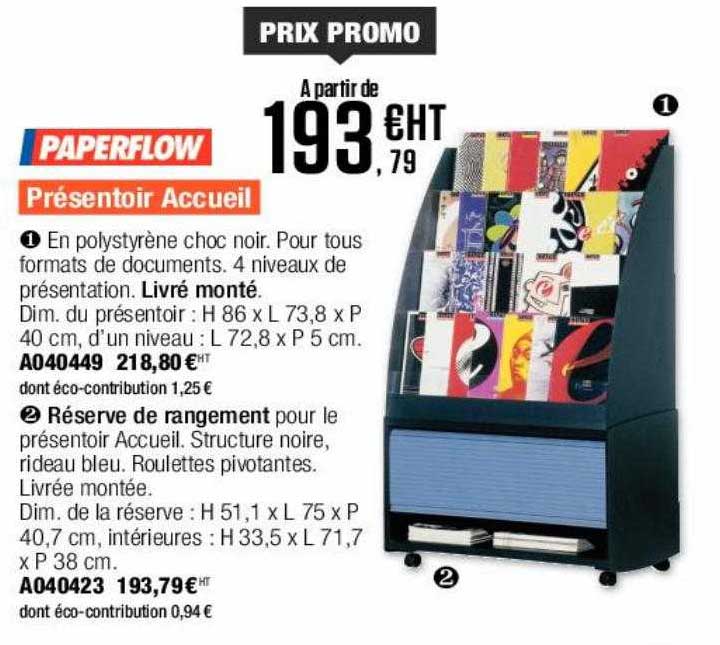 présentoir accueil paperflow