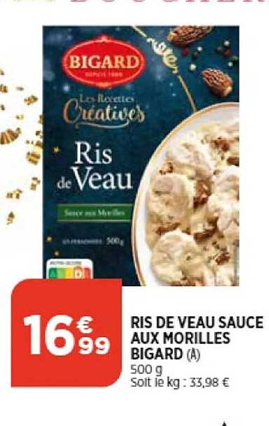 ris de veau sauce aux morilles bigard