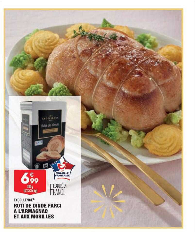Rôti De Dinde Farci à L'armagnac Et Aux Morilles Excellence
