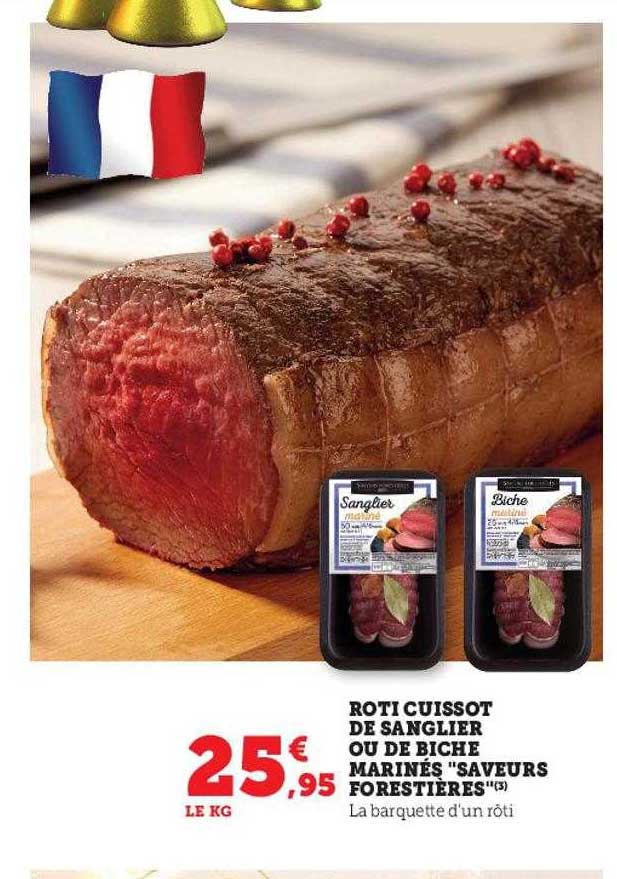 rôtir cuissot de sanglier ou de biche marinés saveurs forestières