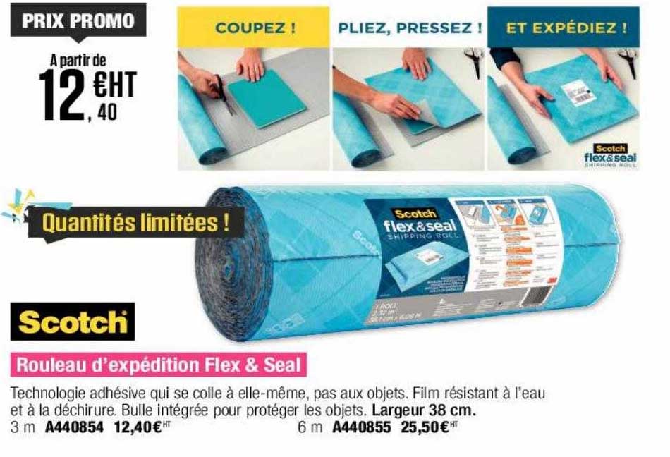 rouleau d'expédition flex & seal scotch
