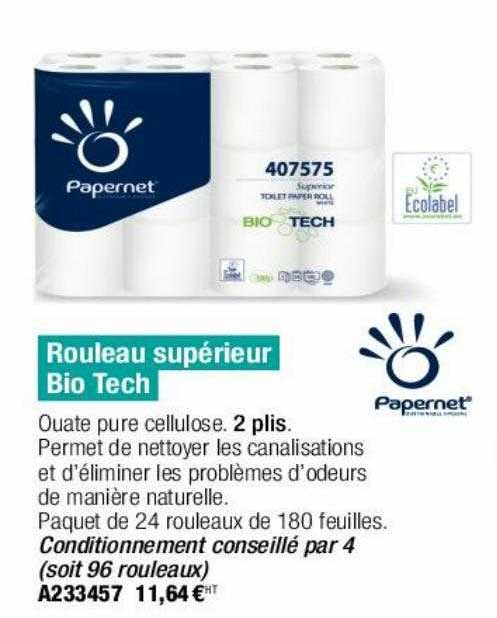 rouleau supérieur bio tech papernet