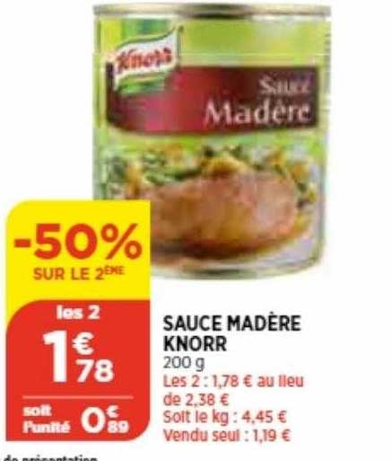 Sauce Madère Knorr