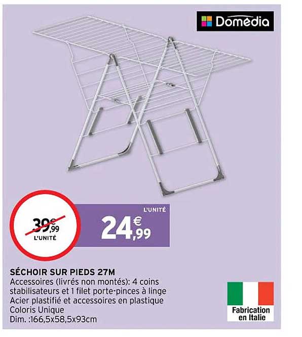 Séchoir Sur Pieds 27m Domédia