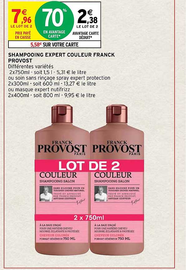 shampooing expert couleur franck provost