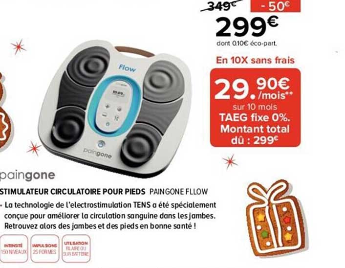stimulateur circulatoire pour pieds paingone
