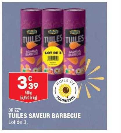 Tuiles Saveur Barbecue Drizz