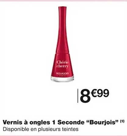 vernis à onglse 1 seconde "bourjois"