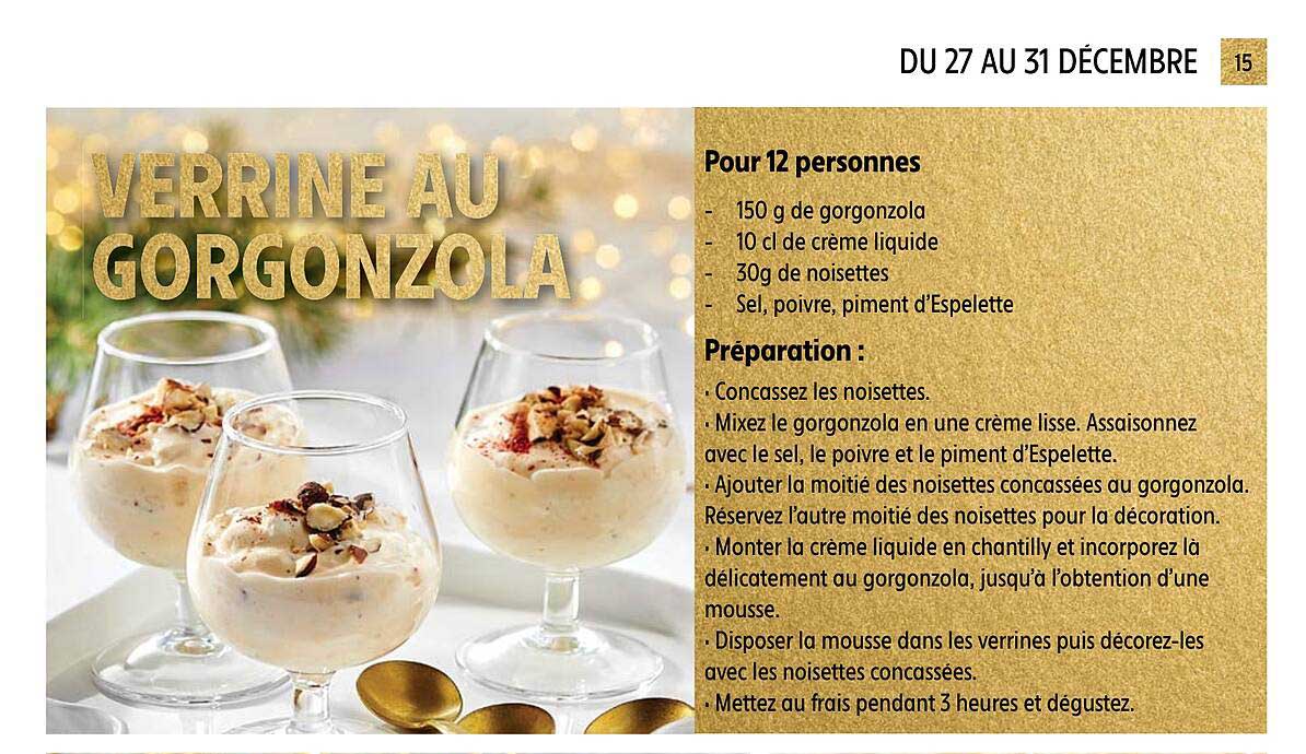 Verrine Au Gorgonzola