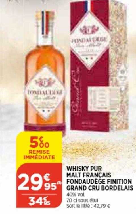 whisky pur malt français fondaudège finition grand cru bordelaise