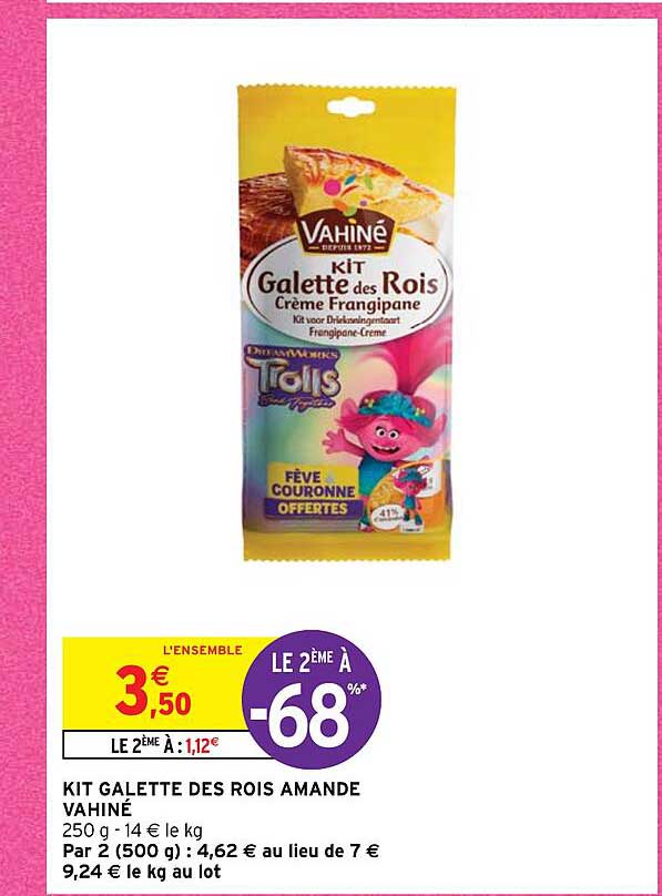 kit galette des rois amande vahiné