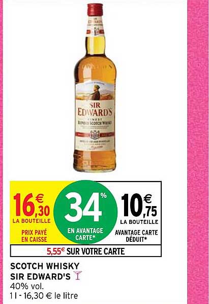 scotch whisky sir edward's