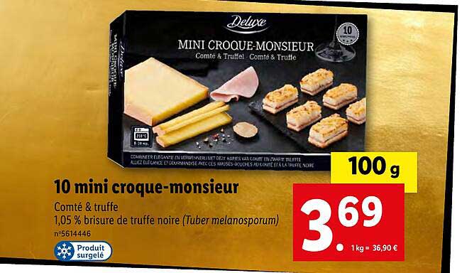 10 mini croque-monsieur