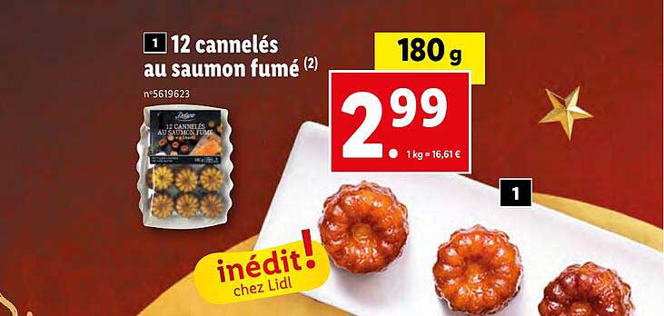 12 Cannelés Au Saumon Fumé