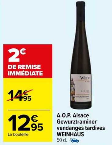 a.o.p. alsace gewurztraminer vendanges tardives weinhaus