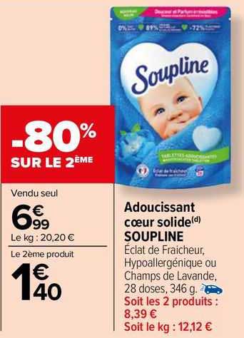 Adoucissant Cœur Solide Soupline