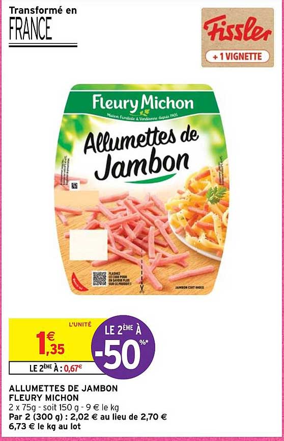 allumettes de jambon fleury michon