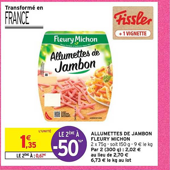 allumettes de jambon fleury michon