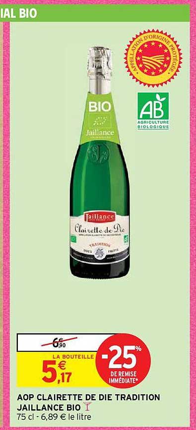 aop clairette de die tradition jaillance bio