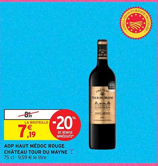 aop haut médoc rouge château tour du mayne