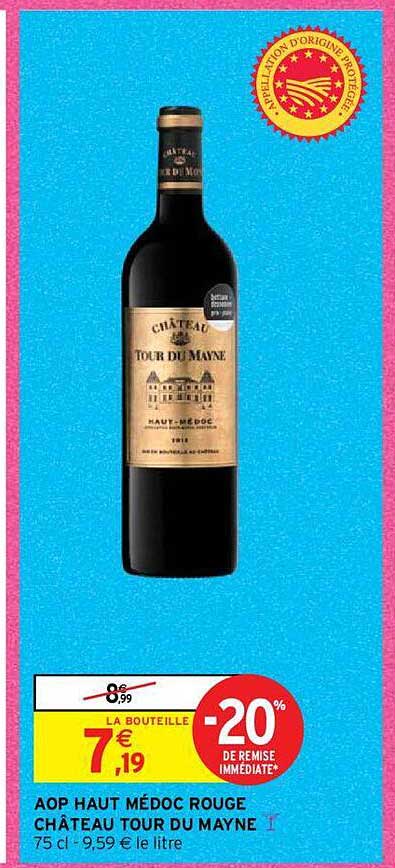 aop haut médoc rouge château tour du mayne