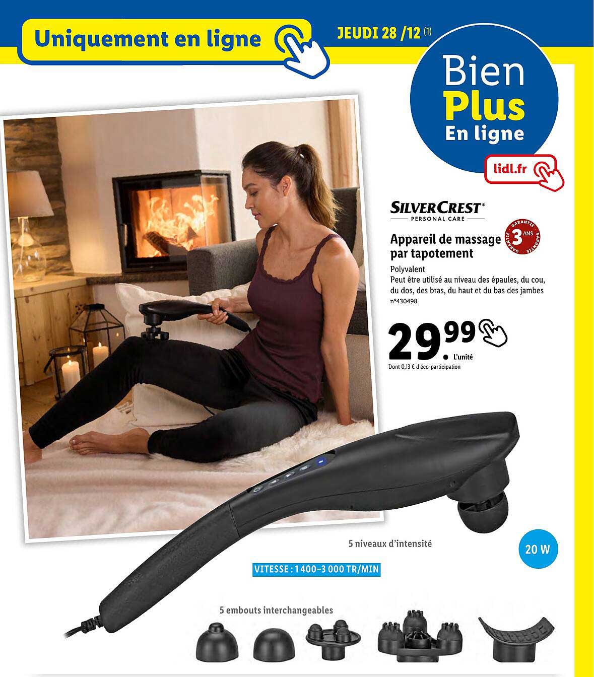 appareil de massage par tapotement silvercrest