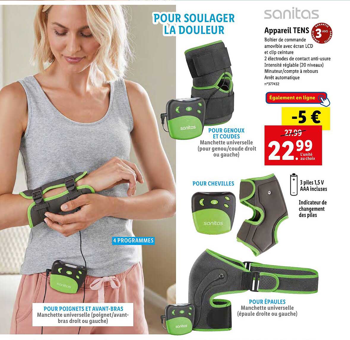 appareil tens sanitas