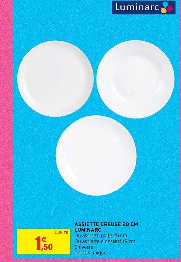 Assiette Creuse 20 Cm Luminarc