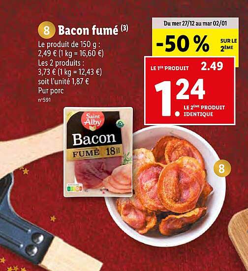bacon fumé saint alby