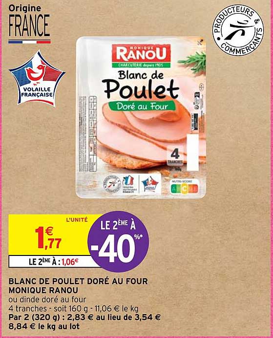 blanc de poulet doré au four monique ranou