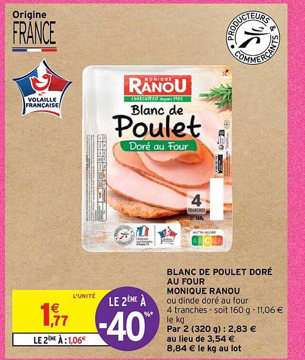 blanc de poulet doré au four monique ranou