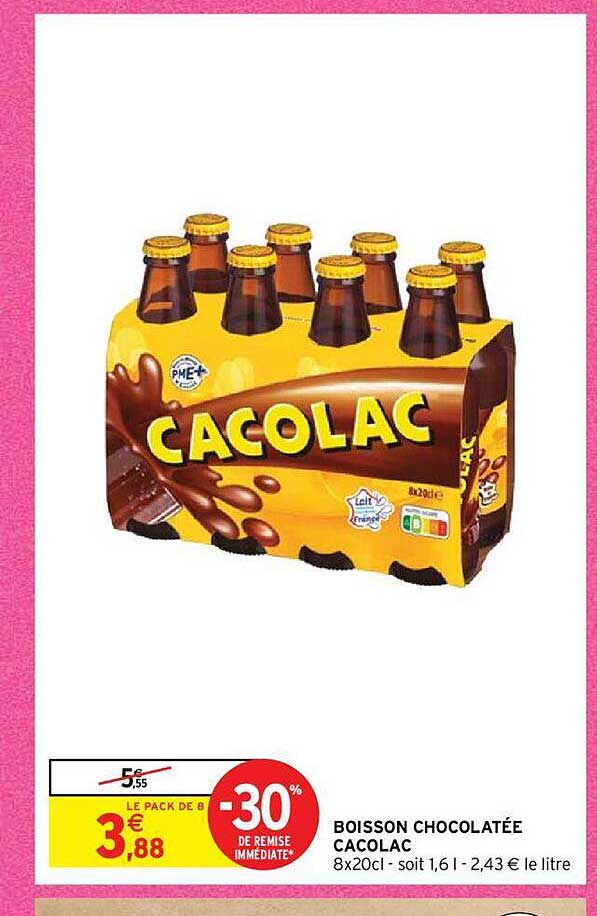 boisson chocolatée cacolac
