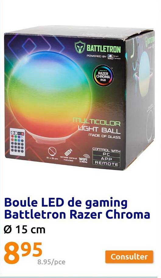 boule led de gaming battletron razer chroma