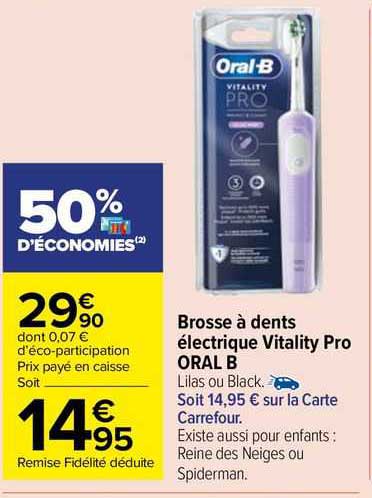 brosse à dents électrique vitality pro oral b
