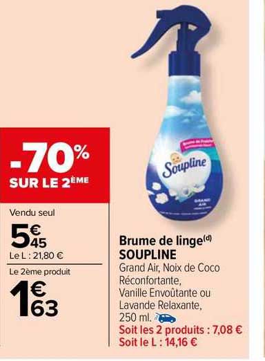 brume de linge soupline