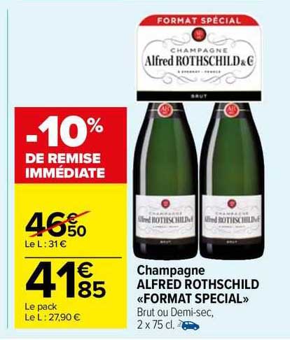champagne alfred rothschild «format spécial»