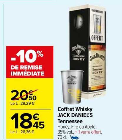 coffret whisky jack daniel's tennessee