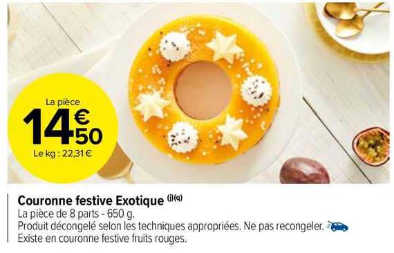 couronne festive exotique