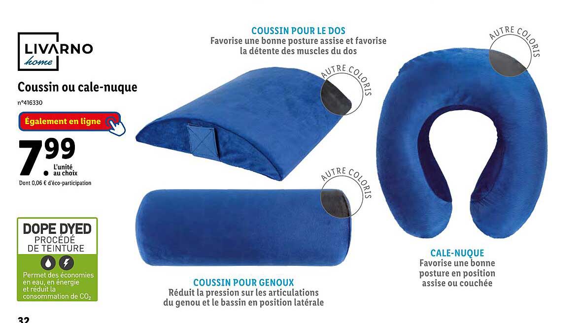 coussin ou cale-nuque livarno home