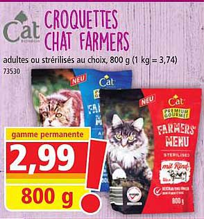 croquettes chat farmers cat
