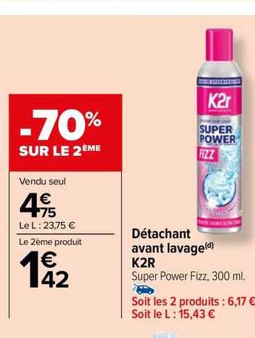 détachant avant lavage k2r