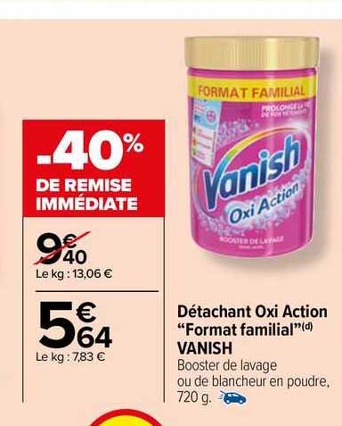 détachant oxi action "format familial" vanish